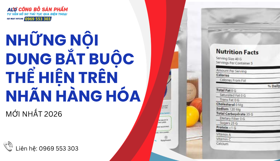 Những nội dung bắt buộc thể hiện trên nhãn hàng hóa MỚI NHẤT