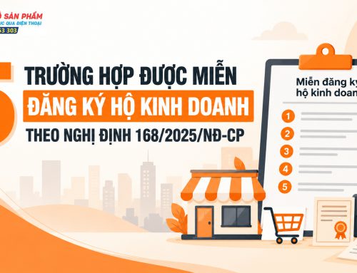 5 trường hợp được miễn đăng ký hộ kinh doanh theo Nghị định 168/2025/NĐ-CP